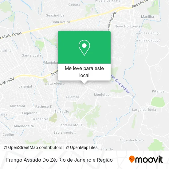 Frango Assado Do Zé mapa