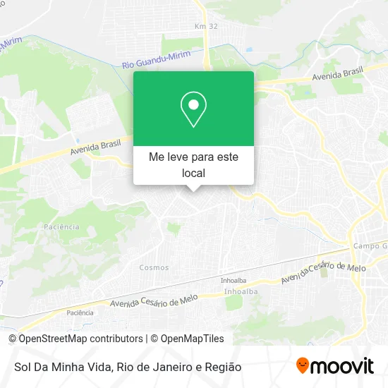 Sol Da Minha Vida mapa