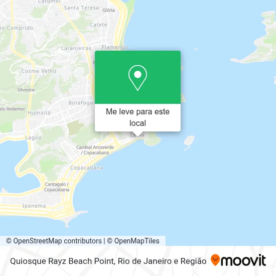 Quiosque Rayz Beach Point mapa