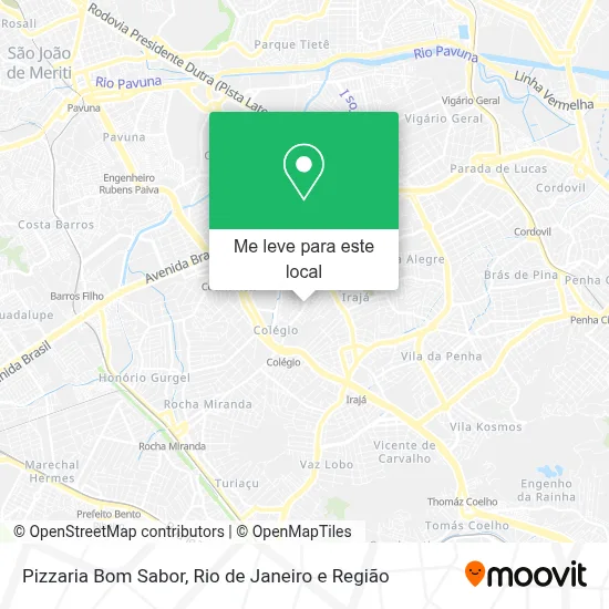 Pizzaria Bom Sabor mapa