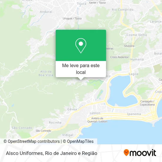 Alsco Uniformes mapa