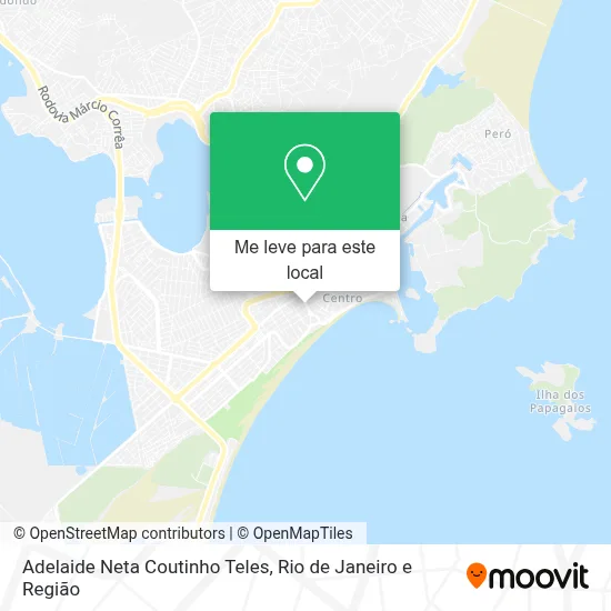Adelaide Neta Coutinho Teles mapa