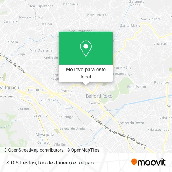 S.O.S Festas mapa