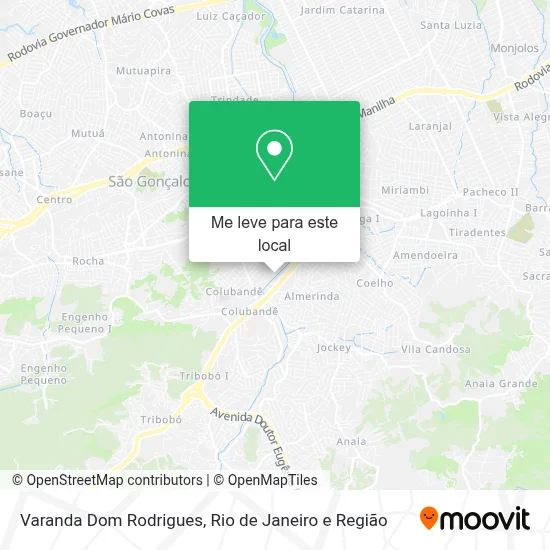 Varanda Dom Rodrigues mapa