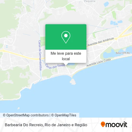Barbearia Do Recreio mapa