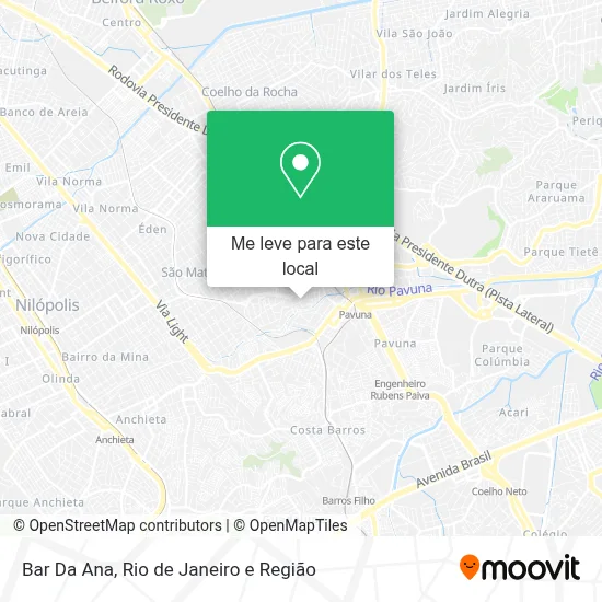 Bar Da Ana mapa