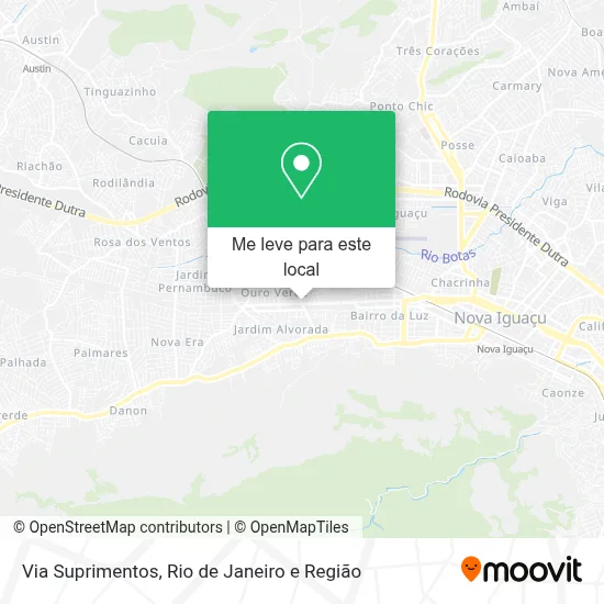 Via Suprimentos mapa