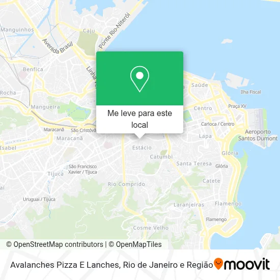 Avalanches Pizza E Lanches mapa