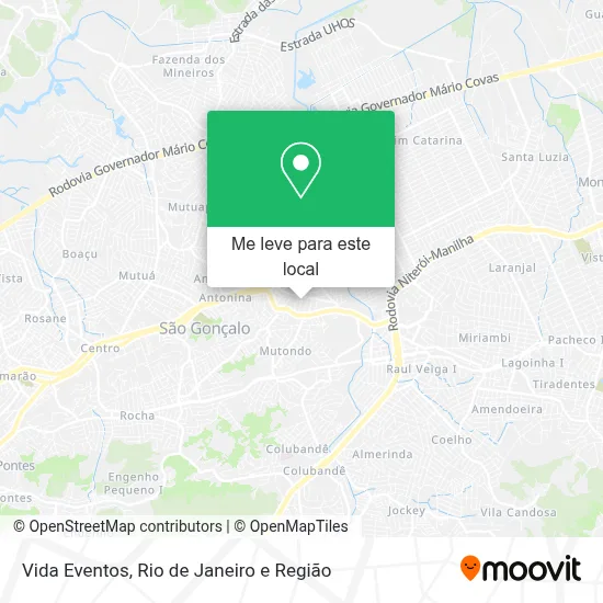 Vida Eventos mapa