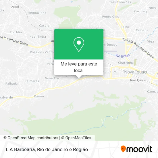 L.A Barbearia mapa