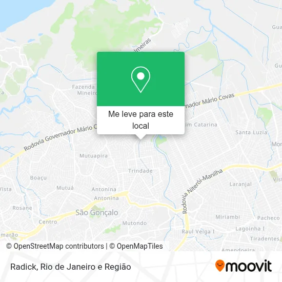 Radick mapa