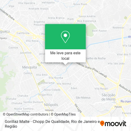 Gorillaz Malte - Chopp De Qualidade mapa