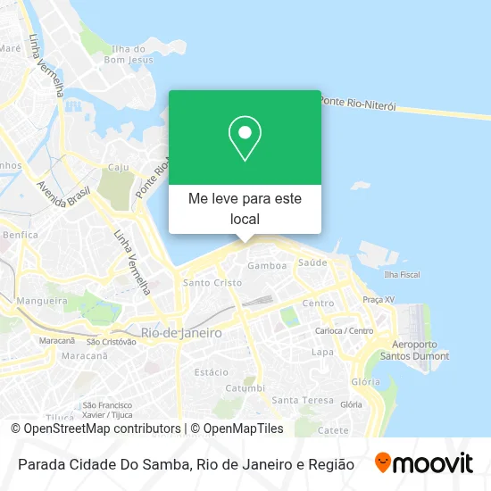 Parada Cidade Do Samba mapa