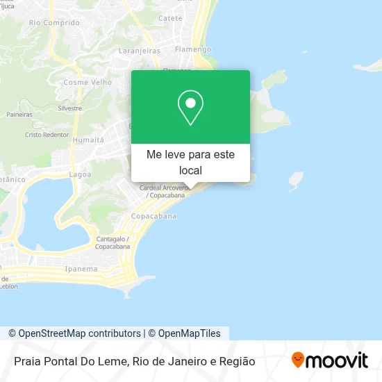 Praia Pontal Do Leme mapa