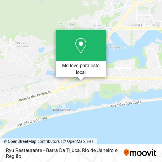 Ryu Restaurante - Barra Da Tijuca mapa