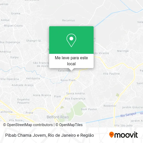 Pibab Chama Jovem mapa