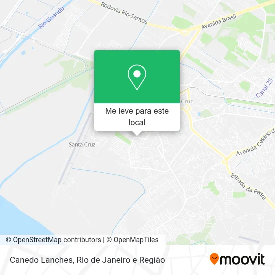 Canedo Lanches mapa