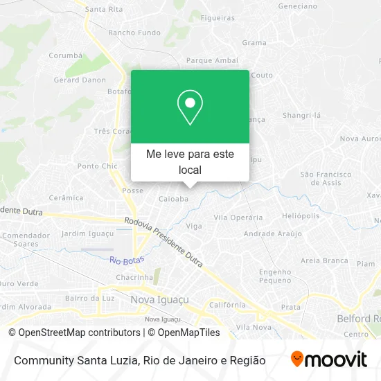 Community Santa Luzia mapa