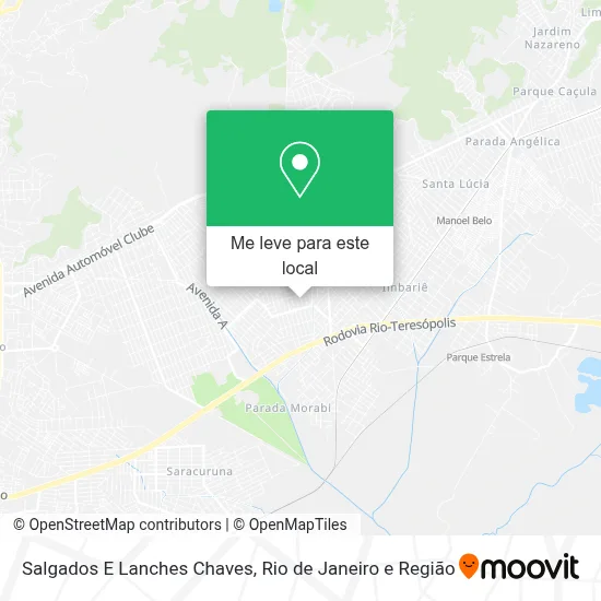 Salgados E Lanches Chaves mapa