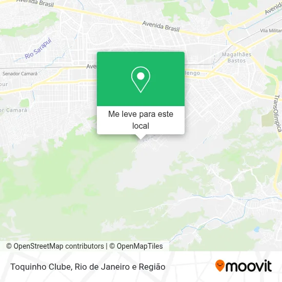 Toquinho Clube mapa