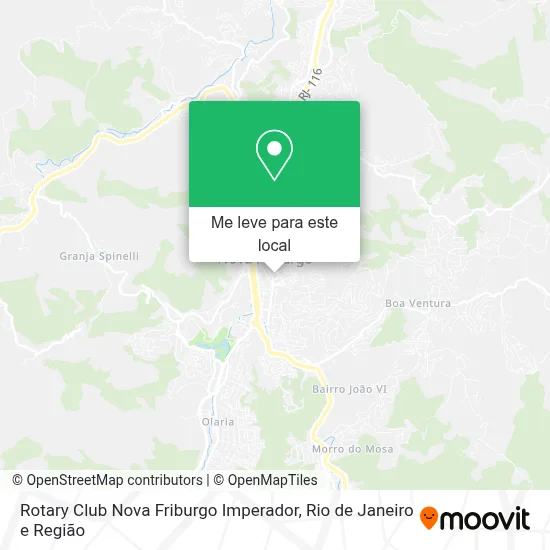 Rotary Club Nova Friburgo Imperador mapa