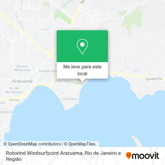 Robwind Windsurfpoint Araruama mapa