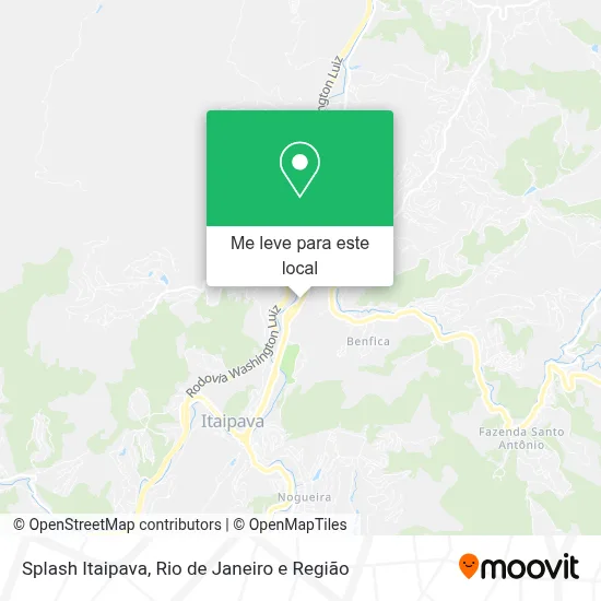 Splash Itaipava mapa