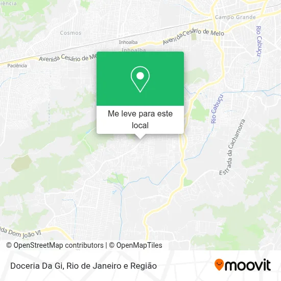 Doceria Da Gi mapa