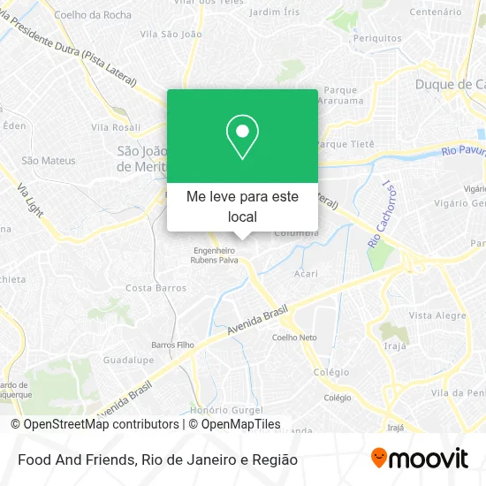 Food And Friends mapa