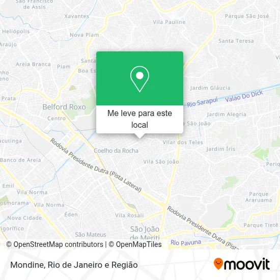 Mondine mapa