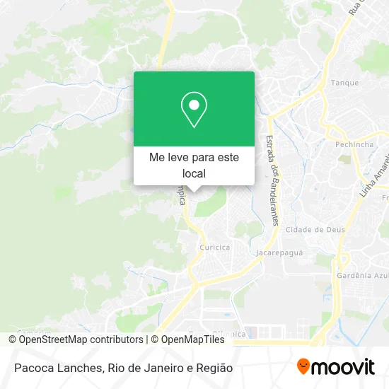Pacoca Lanches mapa