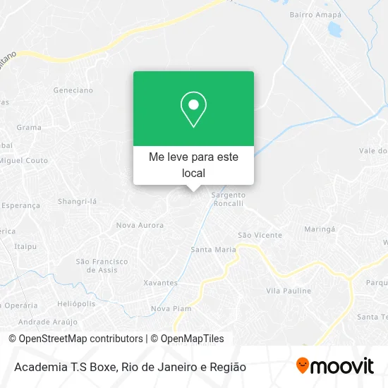 Academia T.S Boxe mapa