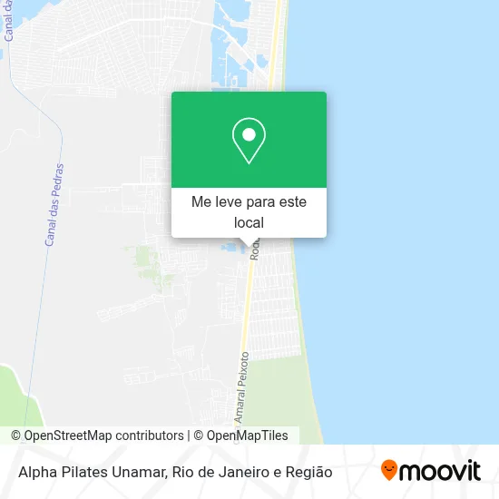Alpha Pilates Unamar mapa