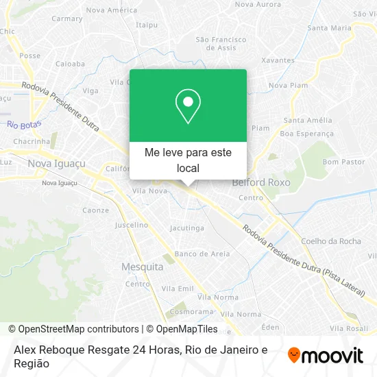 Alex Reboque Resgate 24 Horas mapa