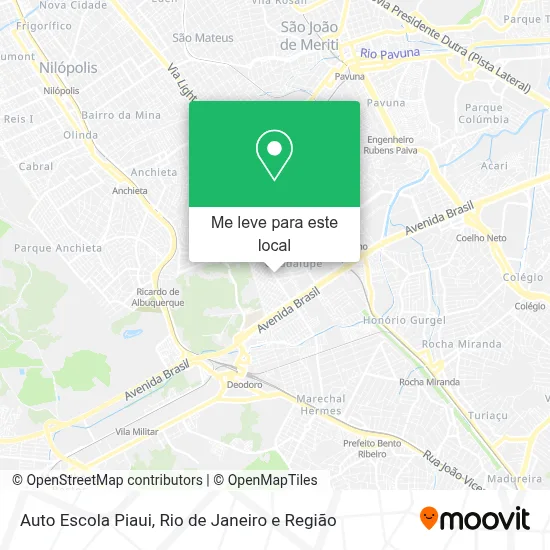 Auto Escola Piaui mapa