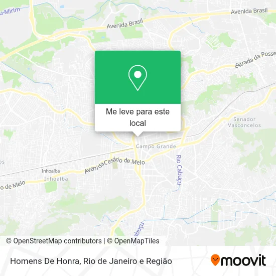 Homens De Honra mapa