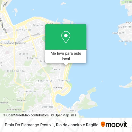 Praia Do Flamengo Posto 1 mapa