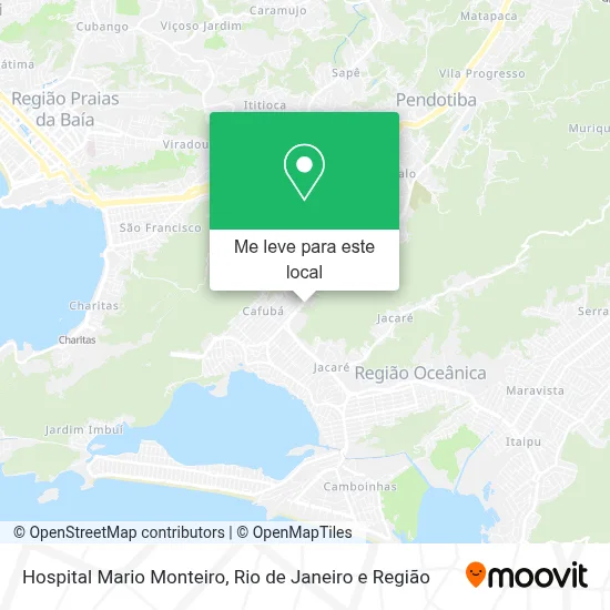 Hospital Mario Monteiro mapa