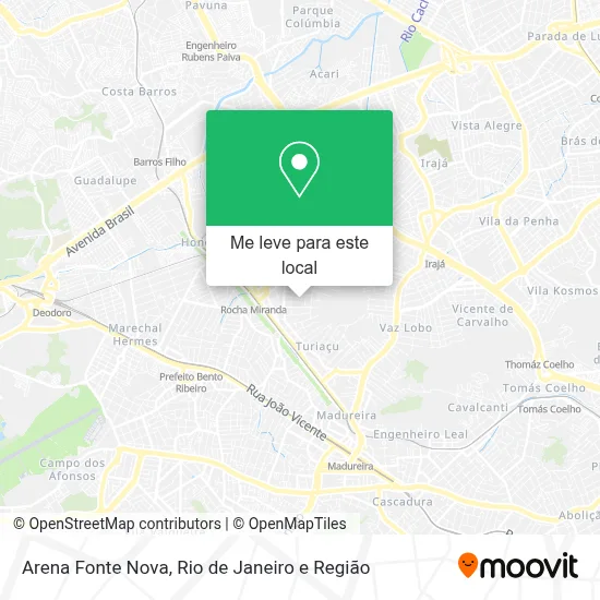 Arena Fonte Nova mapa