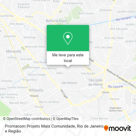 Promacom Projeto Mais Comunidade mapa