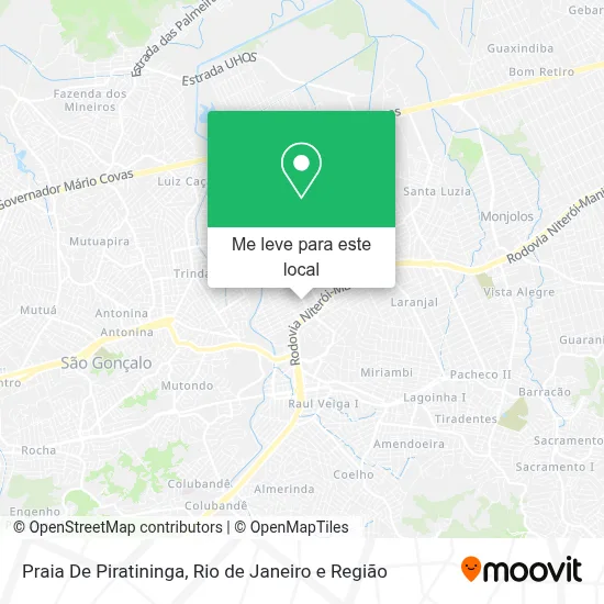 Praia De Piratininga mapa