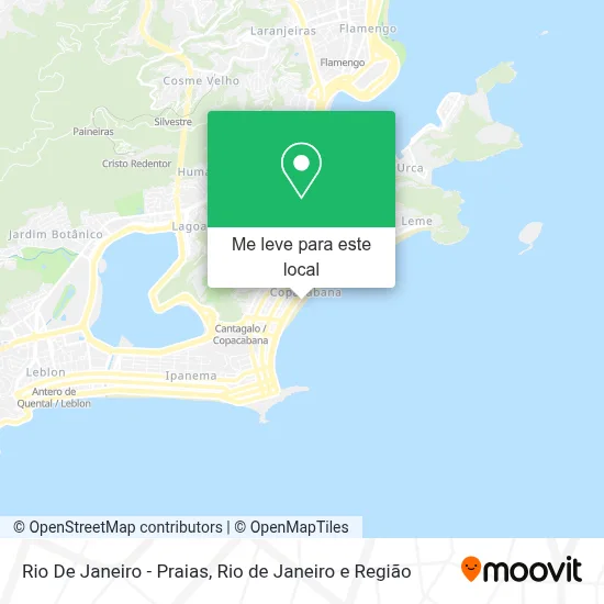 Rio De Janeiro - Praias mapa