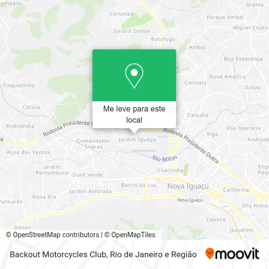 Backout Motorcycles Club mapa