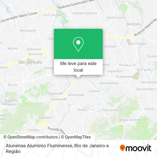 Alunense Aluminio Fluminense mapa
