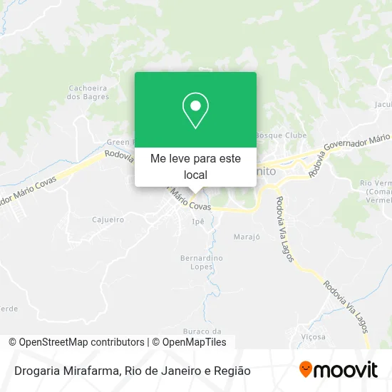 Drogaria Mirafarma mapa