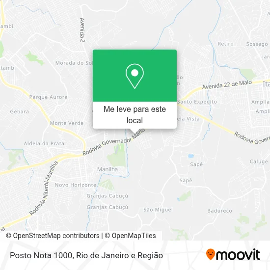Posto Nota 1000 mapa