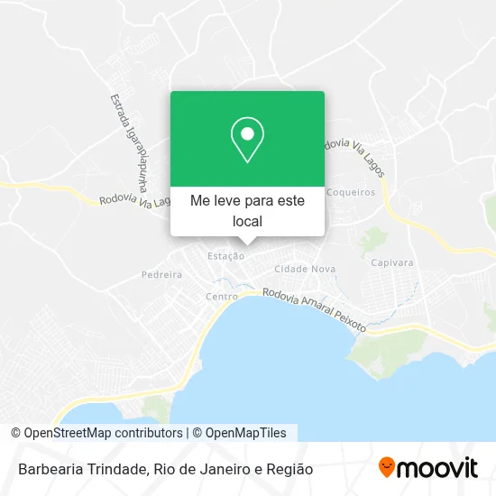 Barbearia Trindade mapa