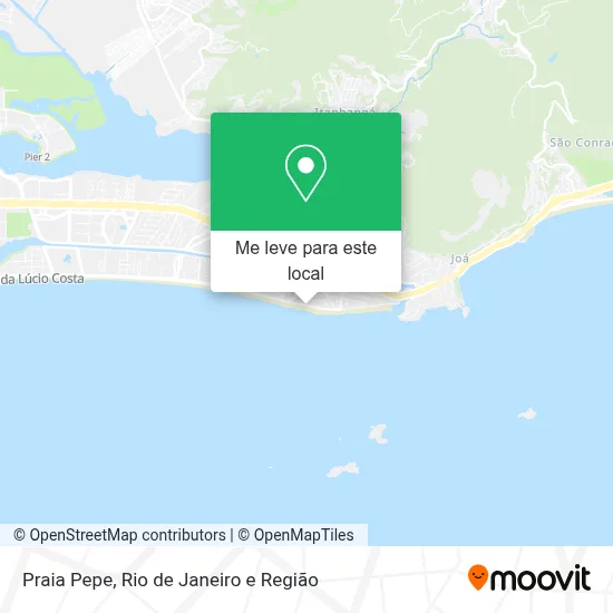 Praia Pepe mapa