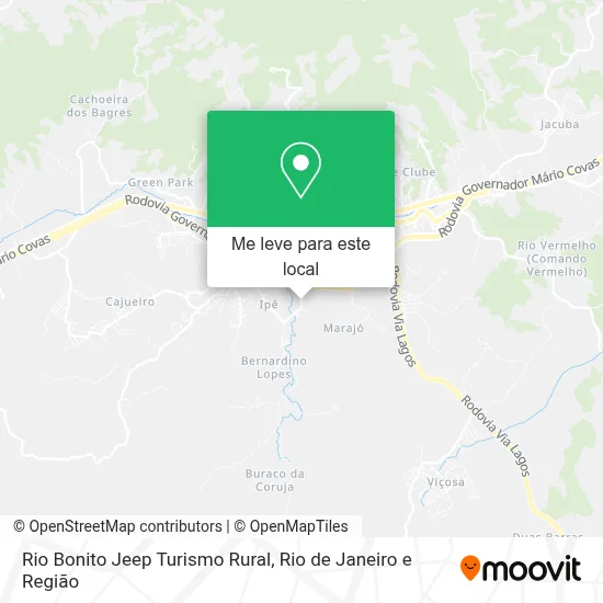 Rio Bonito Jeep Turismo Rural mapa