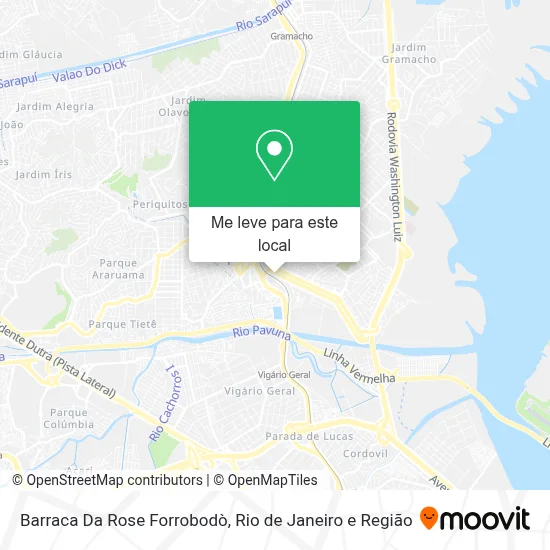 Barraca Da Rose Forrobodò mapa